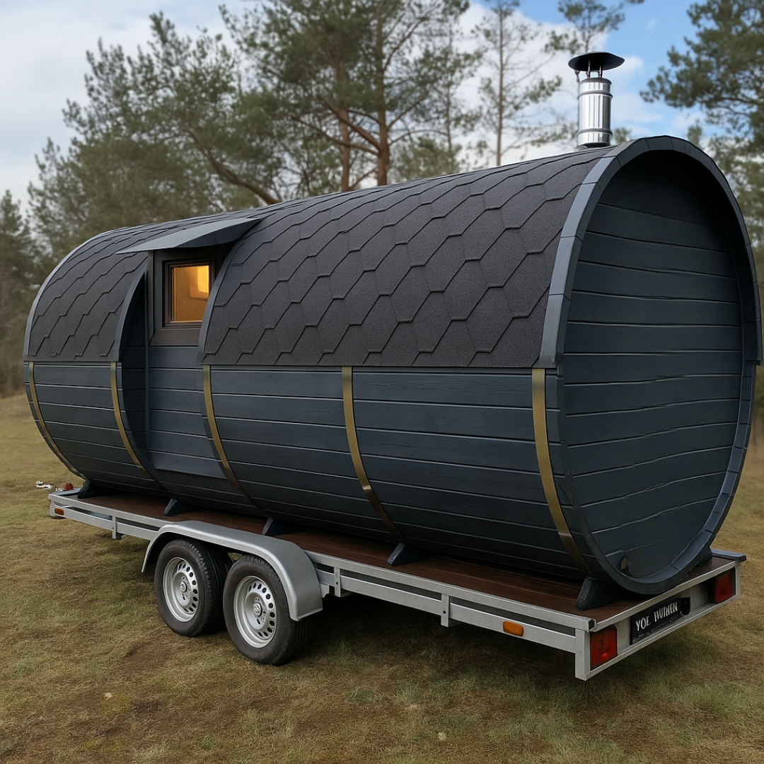 Elite Barrel Mobile Sauna – The Ultimate Luxury Sauna on Wheels