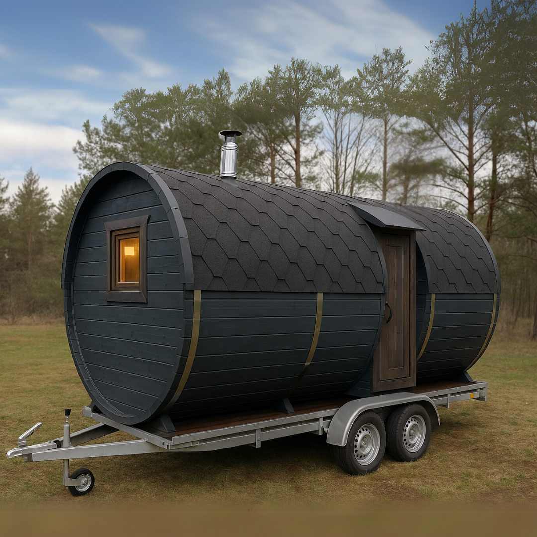 Elite Barrel Mobile Sauna – The Ultimate Luxury Sauna on Wheels