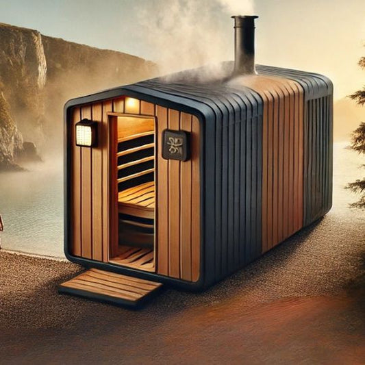 Custom Barrel Mobile Trailer Sauna Concept - Lancer