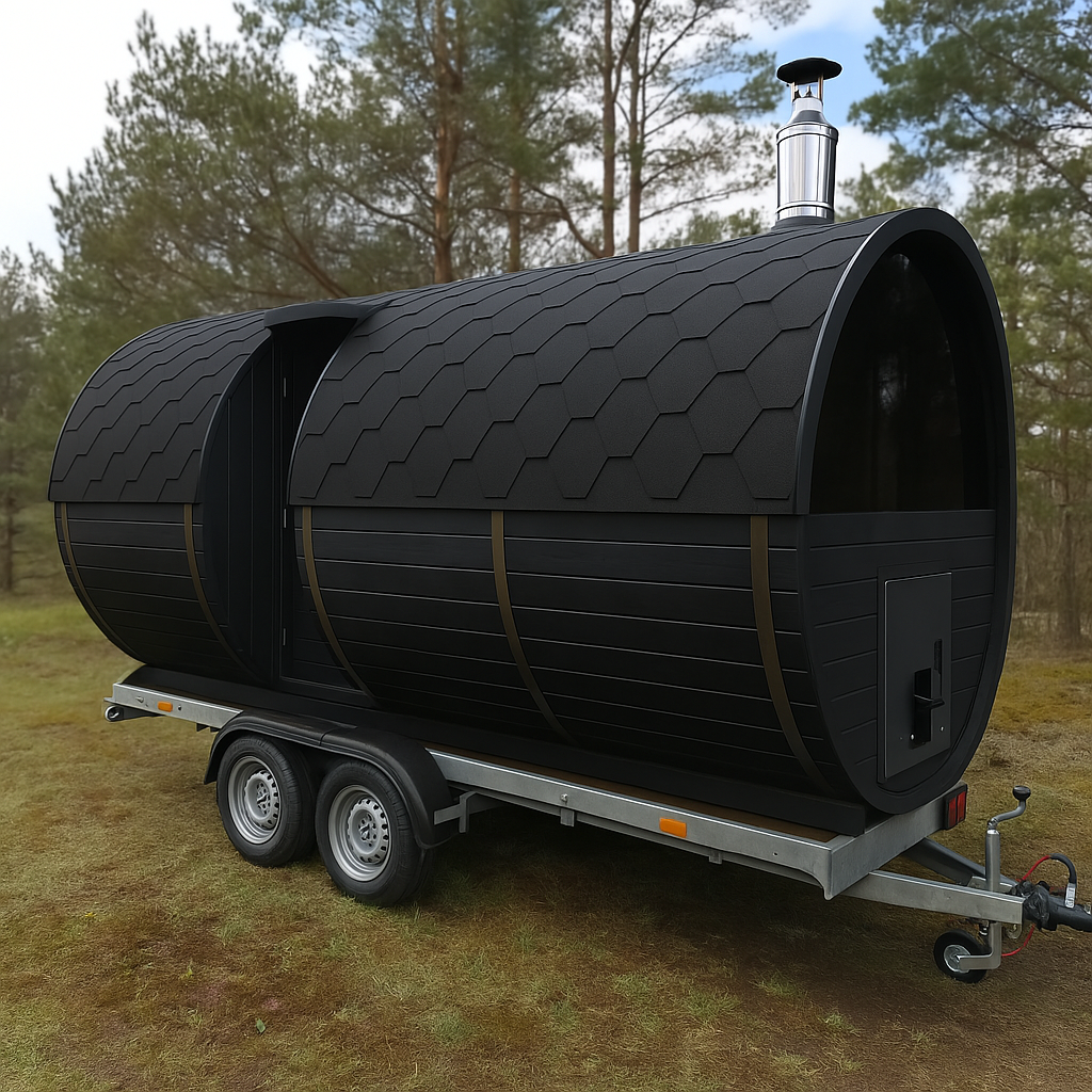 Elite Barrel Mobile Sauna – The Ultimate Luxury Sauna on Wheels