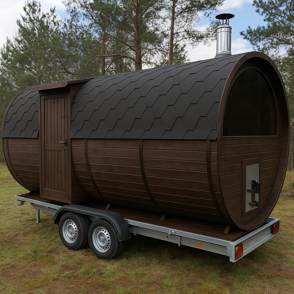 Elite Barrel Mobile Sauna – The Ultimate Luxury Sauna on Wheels
